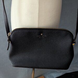 Used Kate Spade Peggy Patterson Drive Leather Crossbody Handbag - Black
